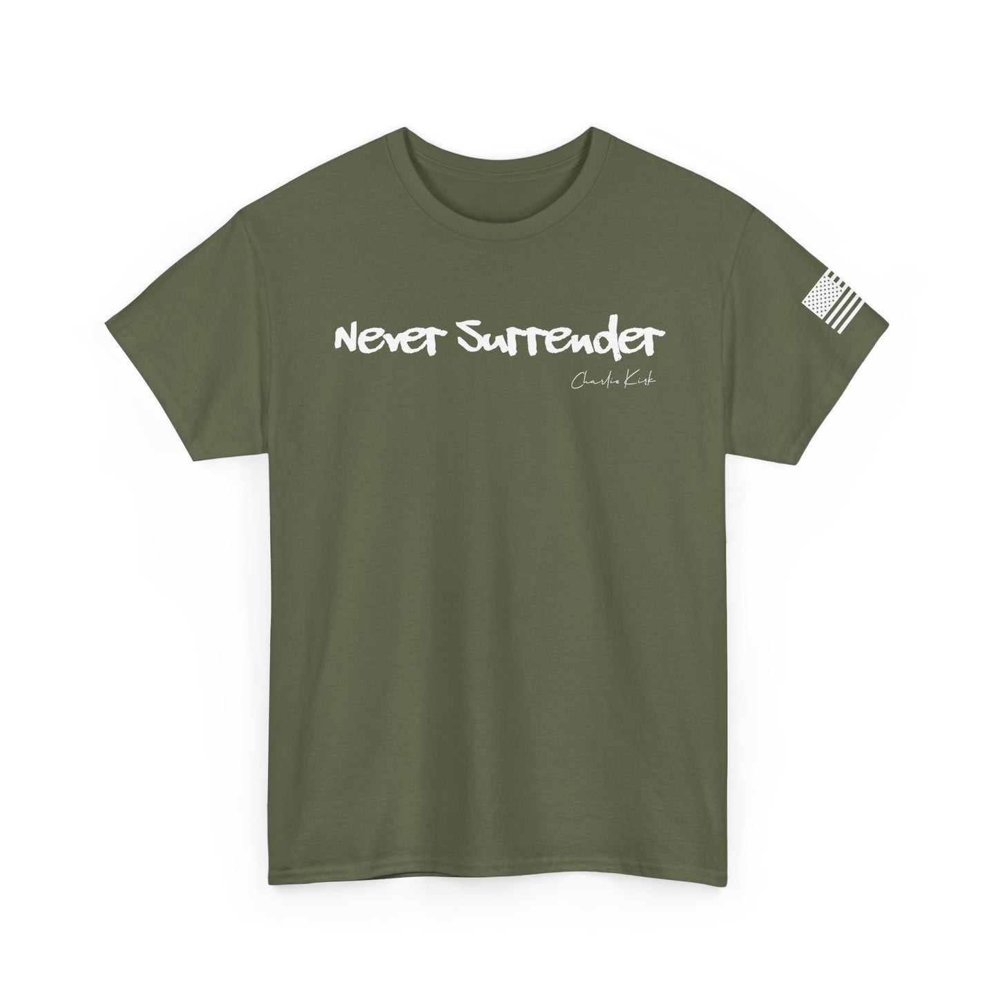 "Never Surrender" - Unisex Heavy Cotton Tee
